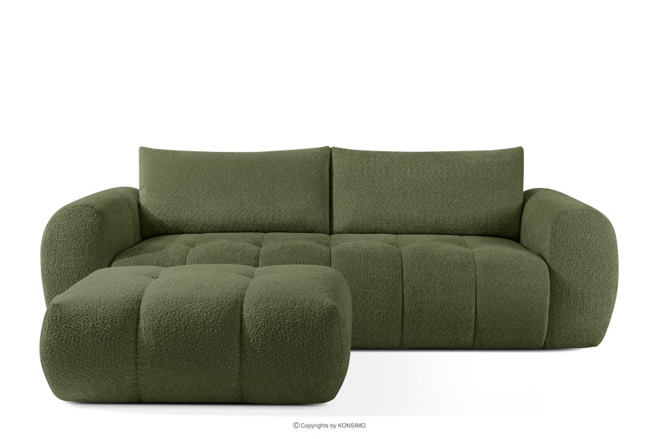 LIRA Sofa und Sitzhocker aus Bouclé-Stoff in Oliv oliv - Foto 0