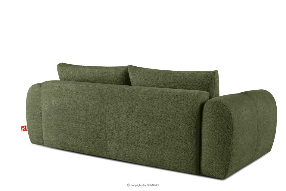 LIRA Sofa und Sitzhocker aus Bouclé-Stoff in Oliv oliv - Foto 7