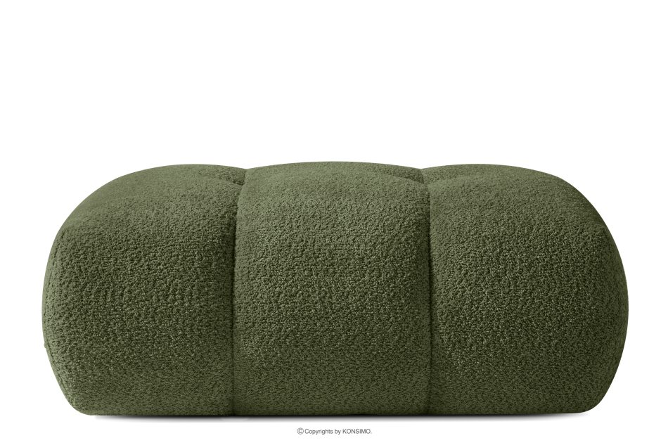 LIRA Sofa und Sitzhocker aus Bouclé-Stoff in Oliv oliv - Foto 19