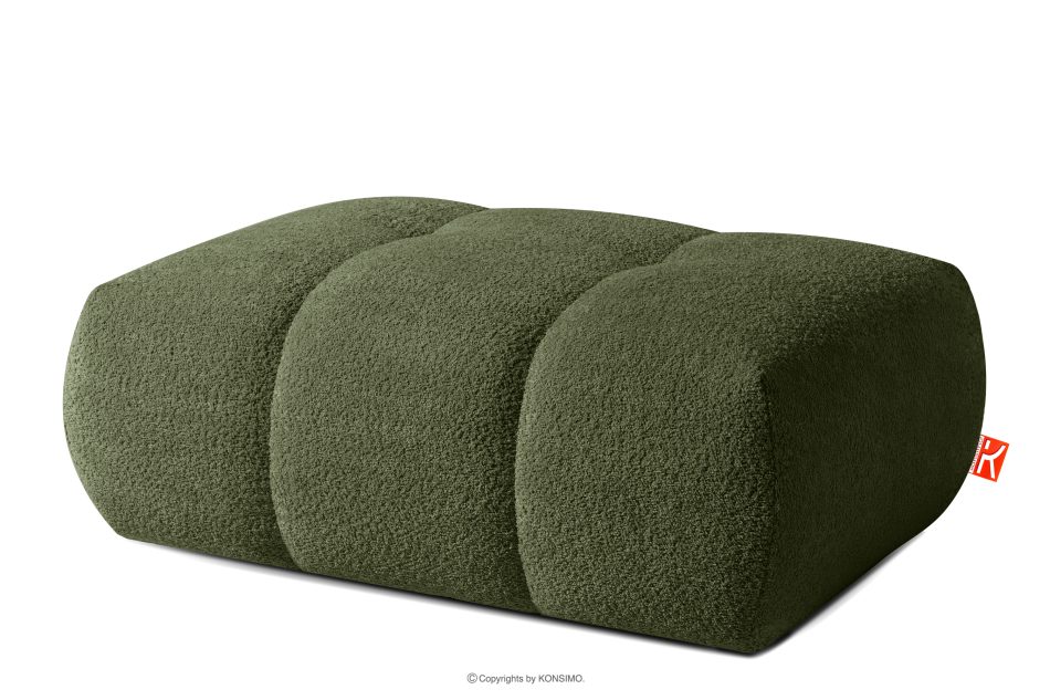 LIRA Sofa und Sitzhocker aus Bouclé-Stoff in Oliv oliv - Foto 20