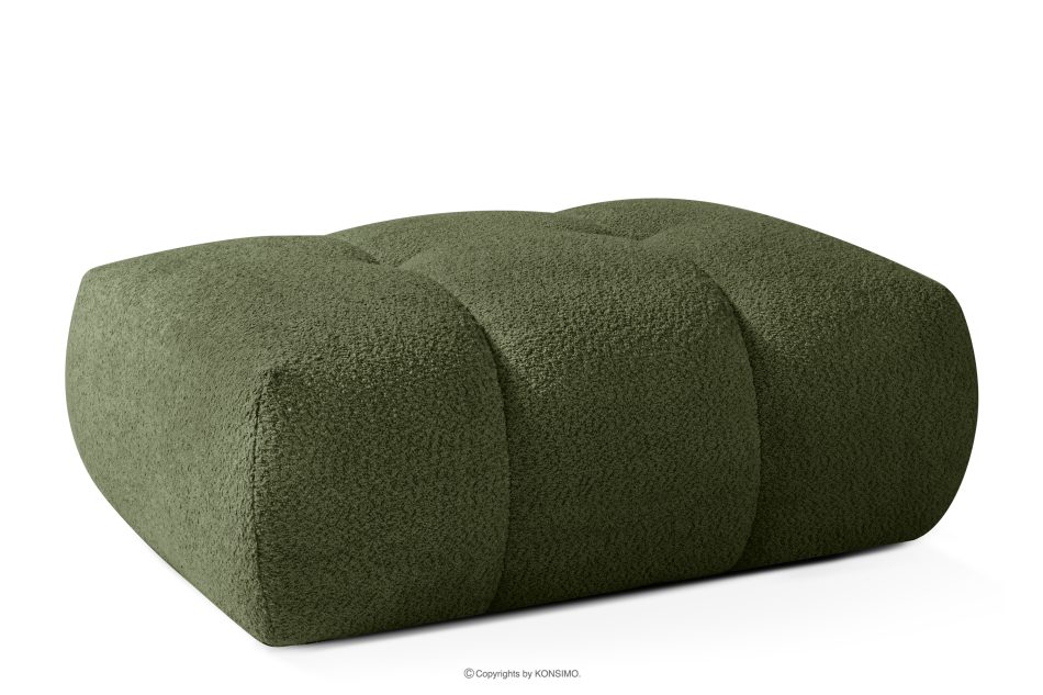 LIRA Sofa und Sitzhocker aus Bouclé-Stoff in Oliv oliv - Foto 21