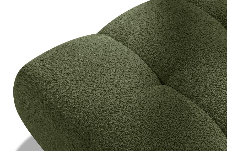LIRA Sofa und Sitzhocker aus Bouclé-Stoff in Oliv oliv - Foto 22