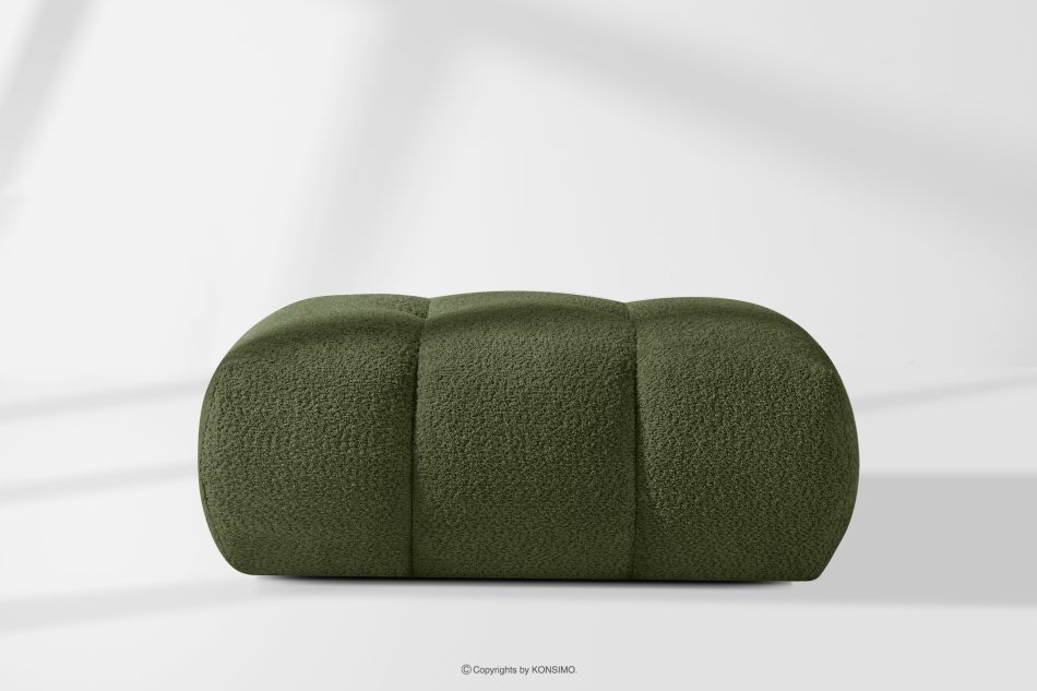 LIRA Sofa und Sitzhocker aus Bouclé-Stoff in Oliv oliv - Foto 24