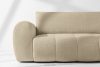LIRA Sofa und Sitzhocker aus Bouclé-Stoff in Hellbeige hellbeige - Foto 10
