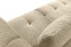 LIRA Sofa und Sitzhocker aus Bouclé-Stoff in Hellbeige hellbeige - Foto 12