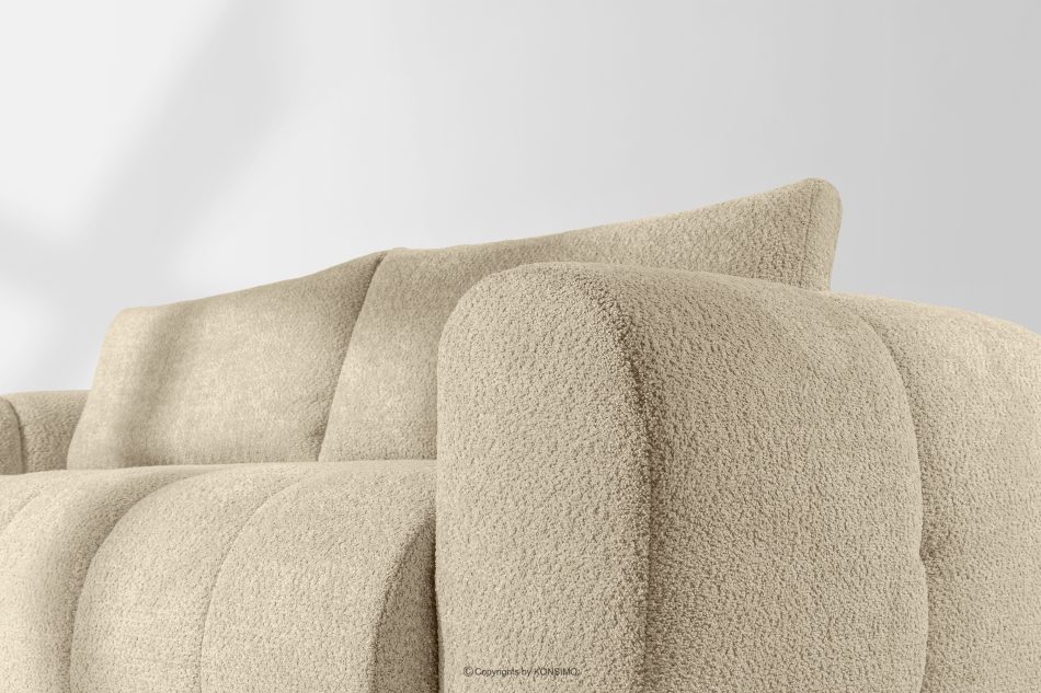 LIRA Sofa und Sitzhocker aus Bouclé-Stoff in Hellbeige hellbeige - Foto 12