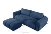 LIRA Sofa und Sitzhocker aus Bouclé-Stoff in Marineblau marineblau - Foto 3