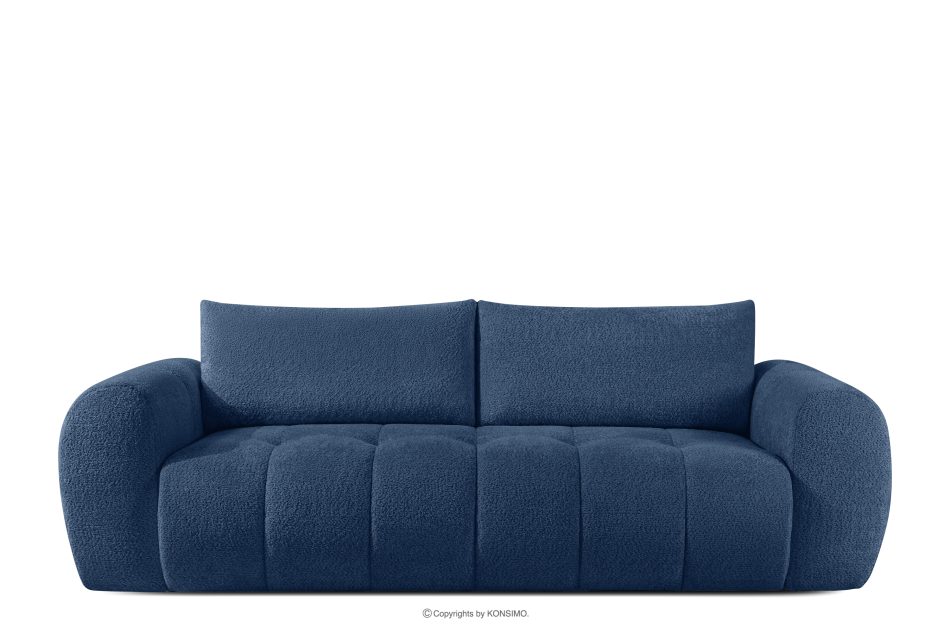 LIRA Sofa und Sitzhocker aus Bouclé-Stoff in Marineblau marineblau - Foto 4
