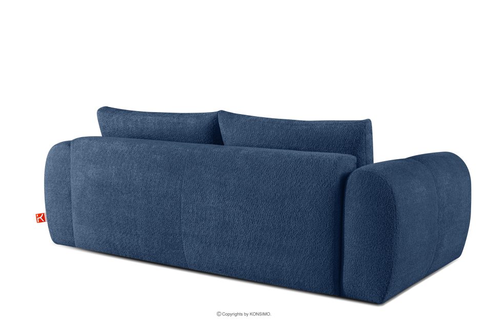LIRA Sofa und Sitzhocker aus Bouclé-Stoff in Marineblau marineblau - Foto 7
