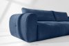LIRA Sofa und Sitzhocker aus Bouclé-Stoff in Marineblau marineblau - Foto 15