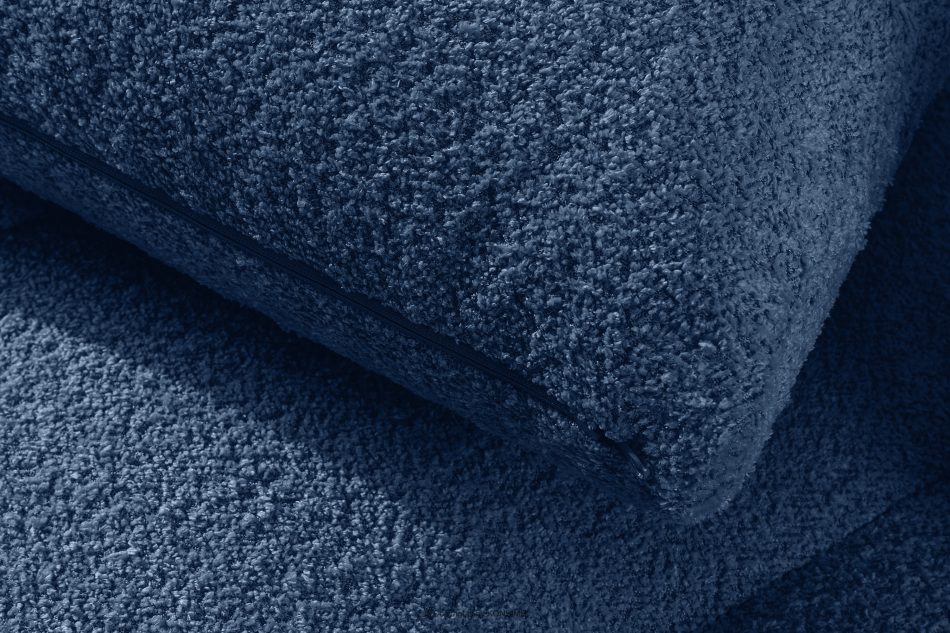 LIRA Sofa und Sitzhocker aus Bouclé-Stoff in Marineblau marineblau - Foto 15