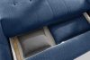 LIRA Sofa und Sitzhocker aus Bouclé-Stoff in Marineblau marineblau - Foto 18