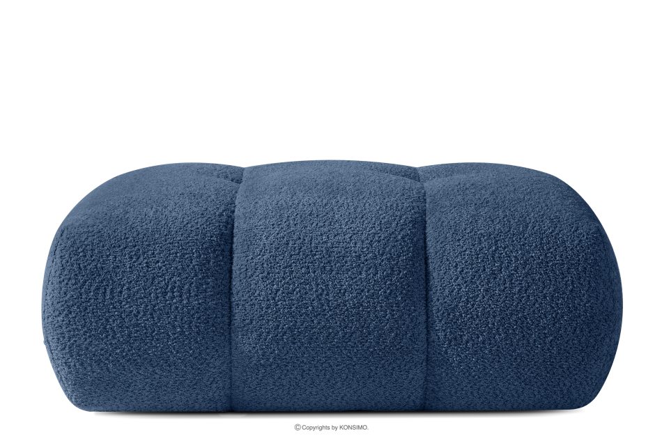 LIRA Sofa und Sitzhocker aus Bouclé-Stoff in Marineblau marineblau - Foto 19