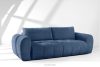 LIRA Sofa und Sitzhocker aus Bouclé-Stoff in Marineblau marineblau - Foto 24
