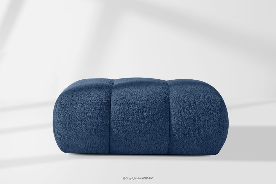 LIRA Sofa und Sitzhocker aus Bouclé-Stoff in Marineblau marineblau - Foto 24