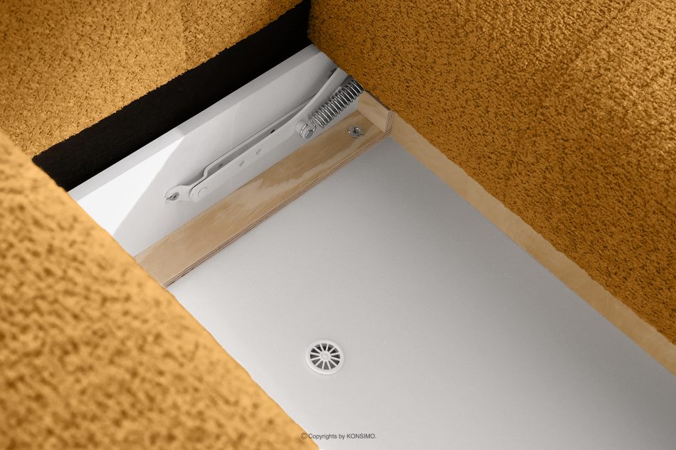 LIRA Narożnik prawy i puf boucle miodowy honigfarben - Foto 18