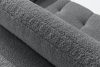 LIRA Narożnik lewy i puf boucle ciemny szary dunkelgrau - Foto 14