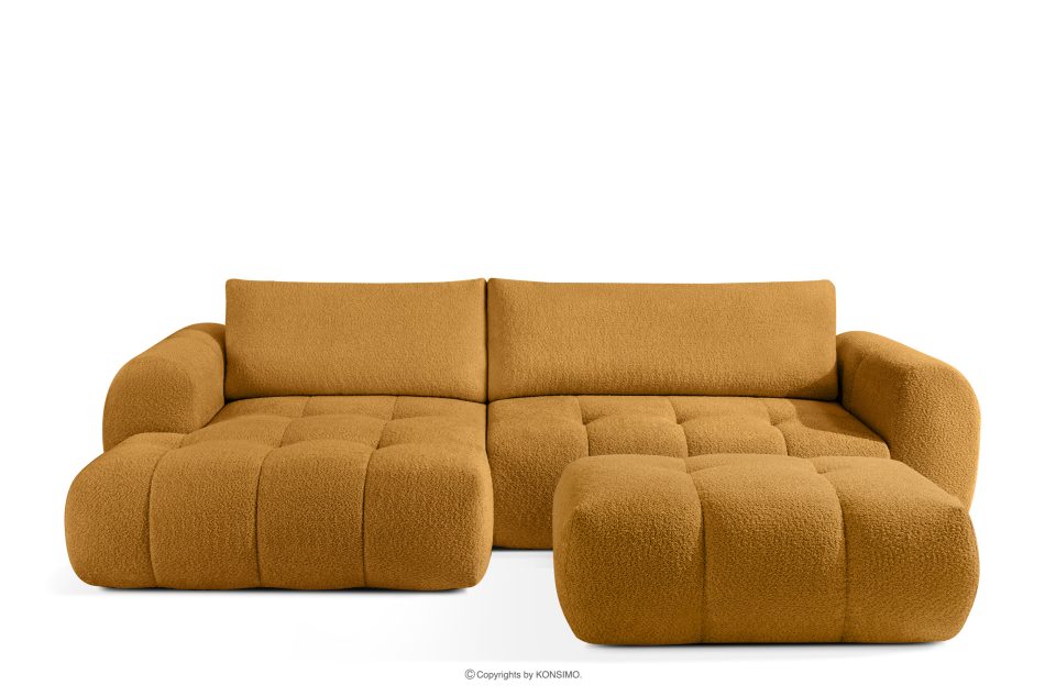 LIRA Narożnik lewy i puf boucle miodowy honigfarben - Foto 0