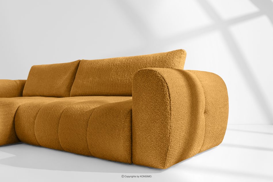 LIRA Narożnik lewy i puf boucle miodowy honigfarben - Foto 14