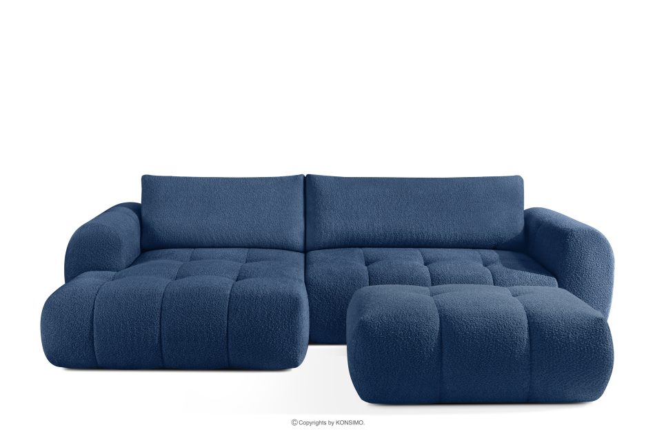 LIRA Narożnik lewy i puf boucle granatowy marineblau - Foto 0