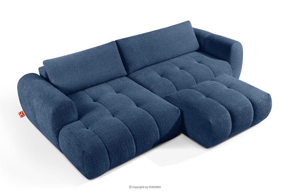 LIRA Narożnik lewy i puf boucle granatowy marineblau - Foto 3