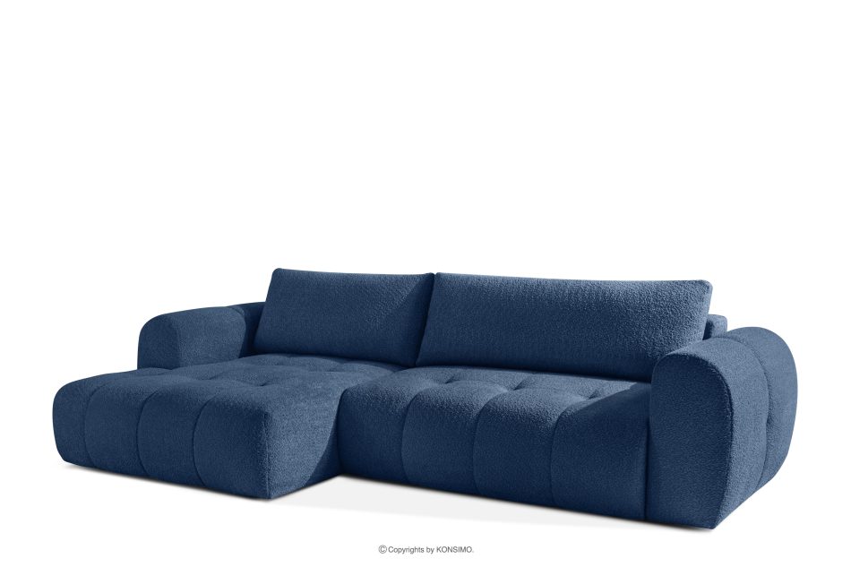 LIRA Narożnik lewy i puf boucle granatowy marineblau - Foto 5