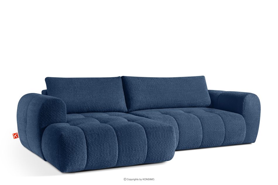 LIRA Narożnik lewy i puf boucle granatowy marineblau - Foto 6