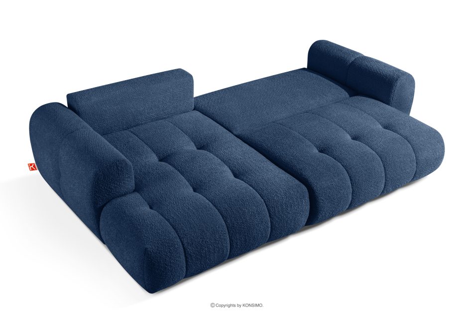 LIRA Narożnik lewy i puf boucle granatowy marineblau - Foto 8