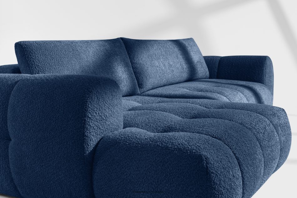 LIRA Narożnik lewy i puf boucle granatowy marineblau - Foto 12