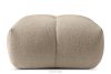 Gesteppter Sitzhocker im modernen Stil beige