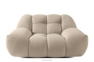 Gesteppter Sessel im modernen Stil beige