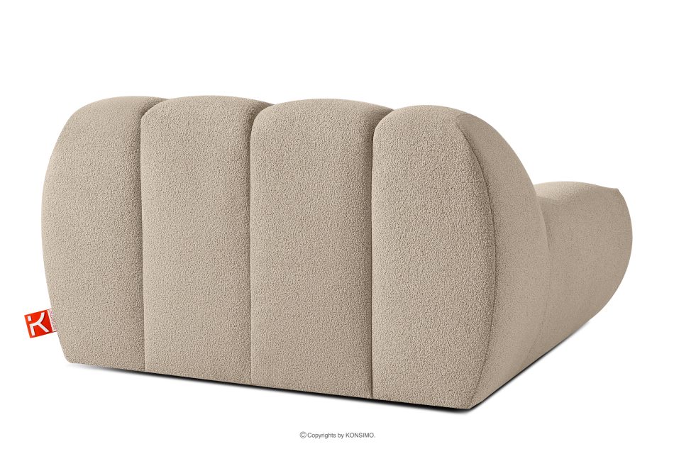 VENA Gesteppter Sessel im modernen Stil beige beige - Foto 4