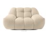 Sessel im Japandi-Stil hellbeige