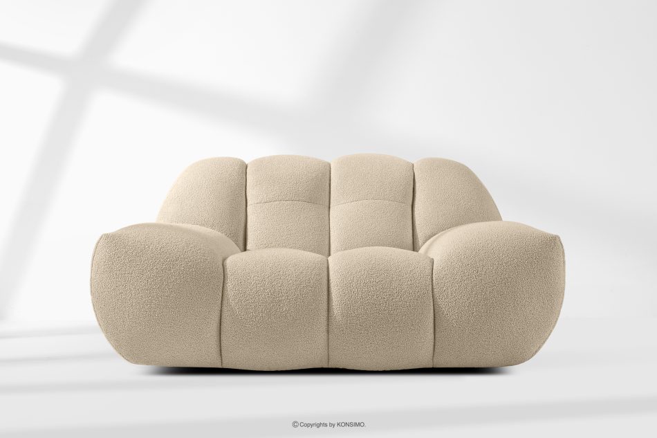 VENA Sessel im Japandi-Stil hellbeige hellbeige - Foto 1