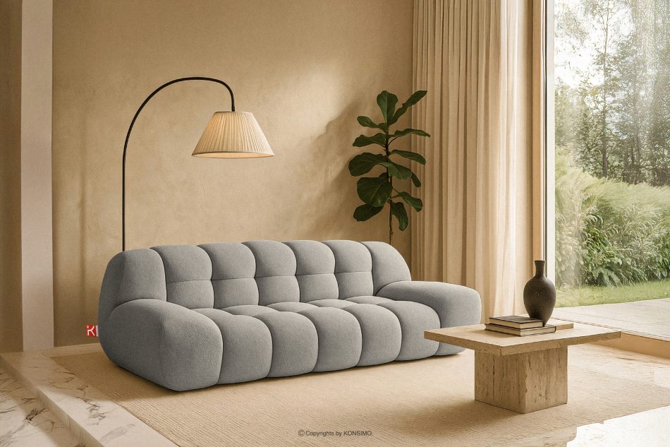 VENA Zweisitzer-Sofa im modernen Stil hellgrau hellgrau - Foto 15