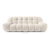 Zweisitzer-Sofa im Japandi-Stil weiß
