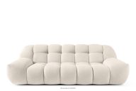 Zweisitzer-Sofa im Japandi-Stil weiß