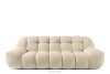 Zweisitzer-Sofa im Japandi-Stil hellbeige