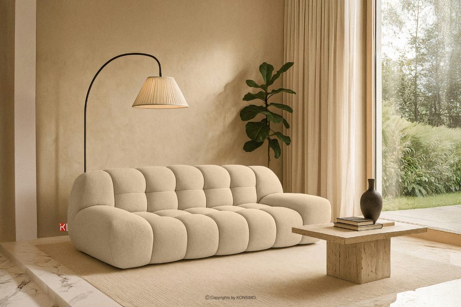 VENA Zweisitzer-Sofa im Japandi-Stil hellbeige hellbeige - Foto 15