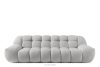 Dreisitzer-Sofa im modernen Stil hellgrau