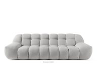 Dreisitzer-Sofa im modernen Stil hellgrau