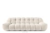 Dreisitzer-Sofa im Japandi-Stil weiß