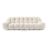 Dreisitzer-Sofa im Japandi-Stil weiß