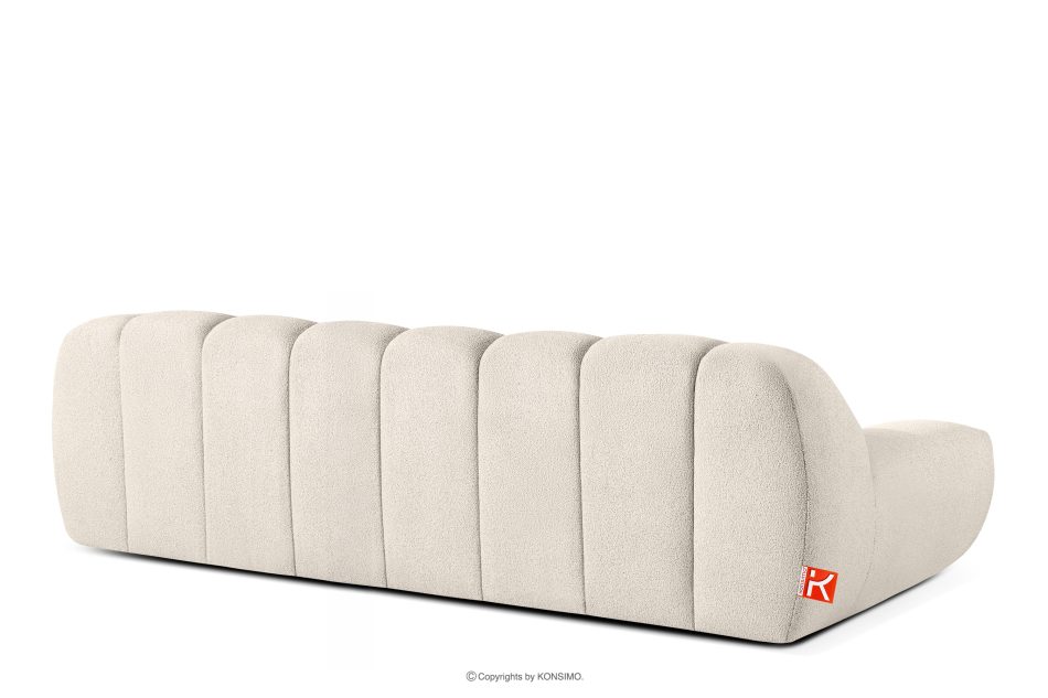 VENA Dreisitzer-Sofa im Japandi-Stil weiß weiß - Foto 4