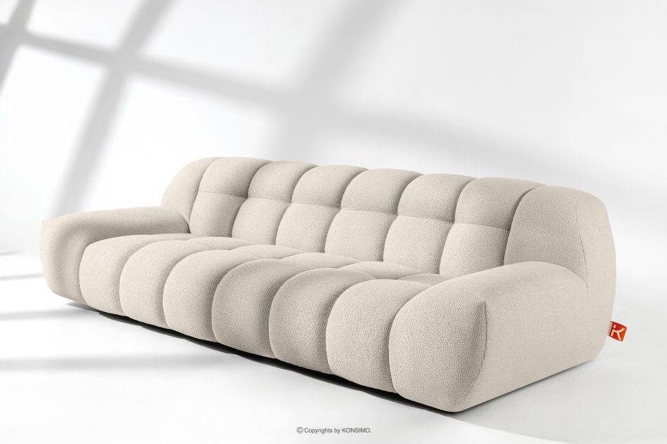 VENA Dreisitzer-Sofa im Japandi-Stil weiß weiß - Foto 10