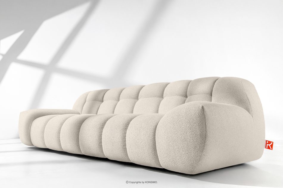 VENA Dreisitzer-Sofa im Japandi-Stil weiß weiß - Foto 12