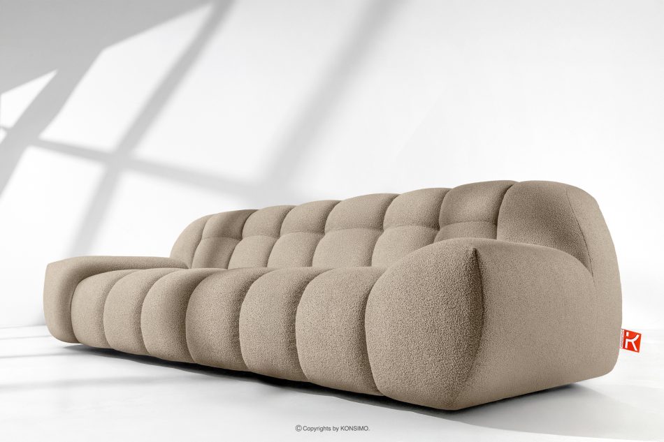 VENA Dreisitzer-Sofa im modernen Stil beige beige - Foto 12