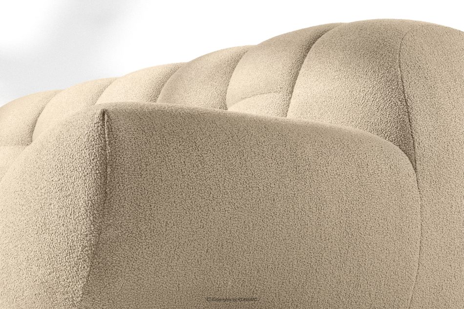 VENA Dreisitzer-Sofa im Japandi-Stil hellbeige hellbeige - Foto 7