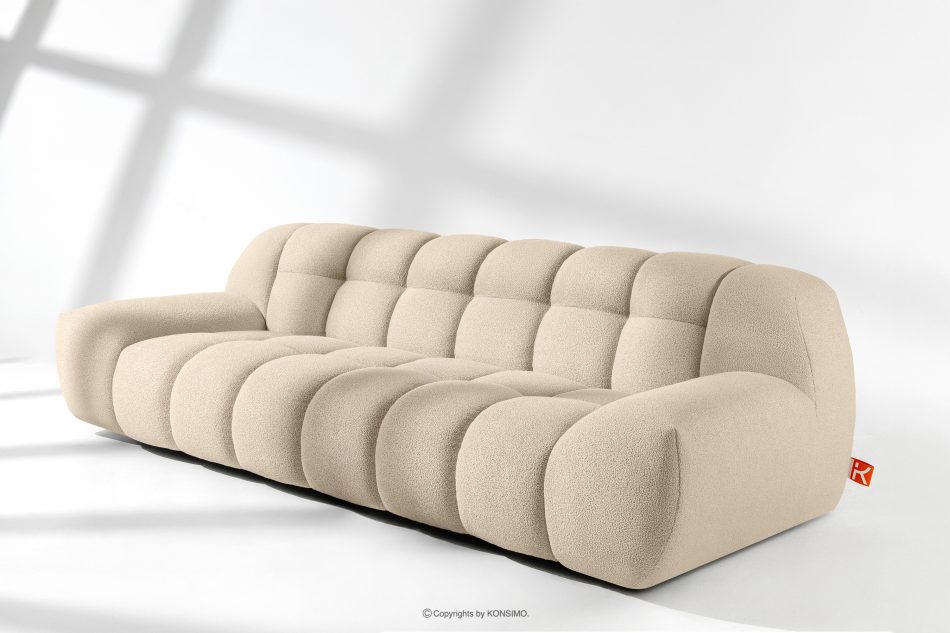 VENA Dreisitzer-Sofa im Japandi-Stil hellbeige hellbeige - Foto 10