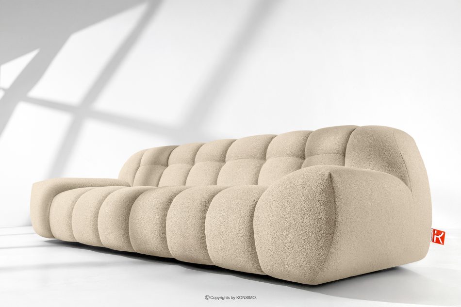 VENA Dreisitzer-Sofa im Japandi-Stil hellbeige hellbeige - Foto 12